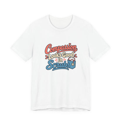 Compassion Wears Scrubs Vet Shirt