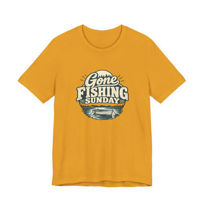 Gone Fishing Sunday Tee