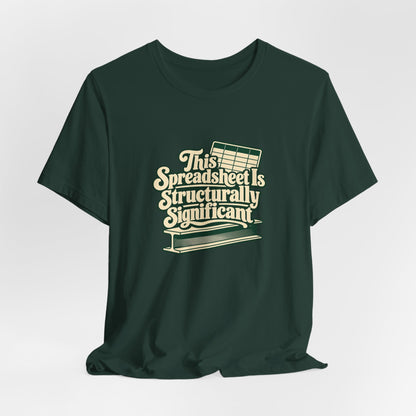 Spreadsheet Structural Support Tee
