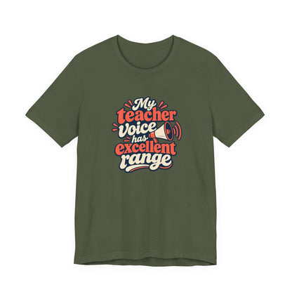 Teacher Voice Range Retro Shirt