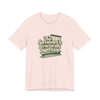 Spreadsheet Structural Support Tee