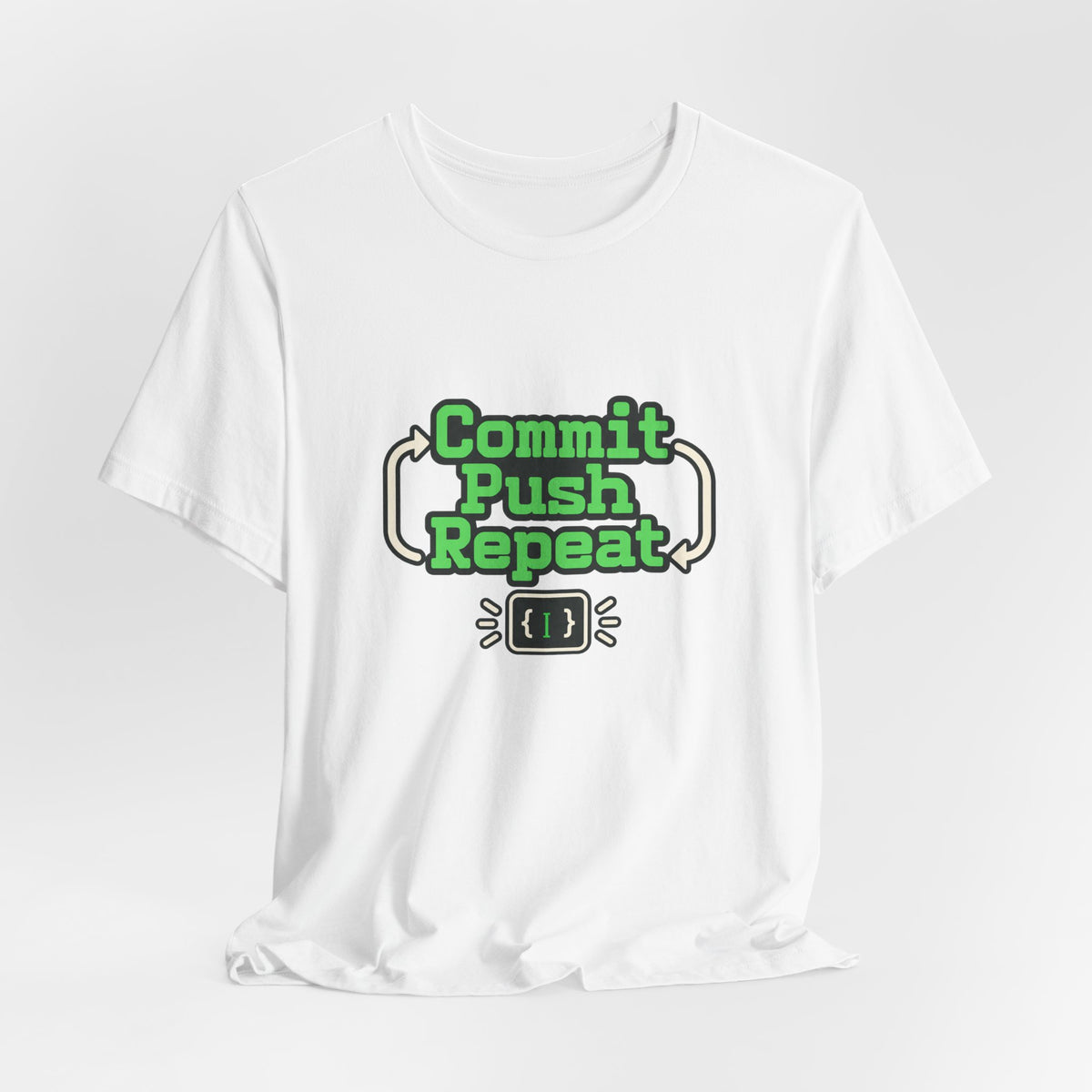 Commit Push Repeat Programmer Tee