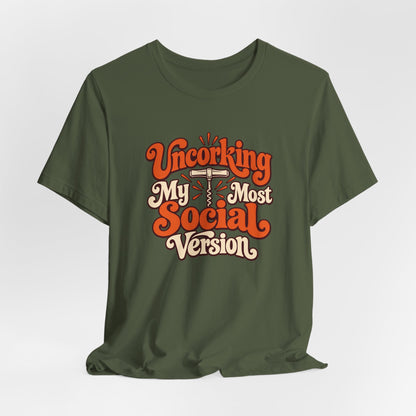 Social Version Wine Shirt