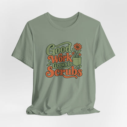 Scrub Life Bloom Retro Tee