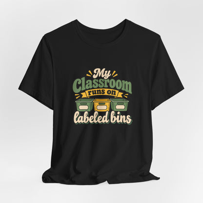 Labeled Bins Classroom Shirt
