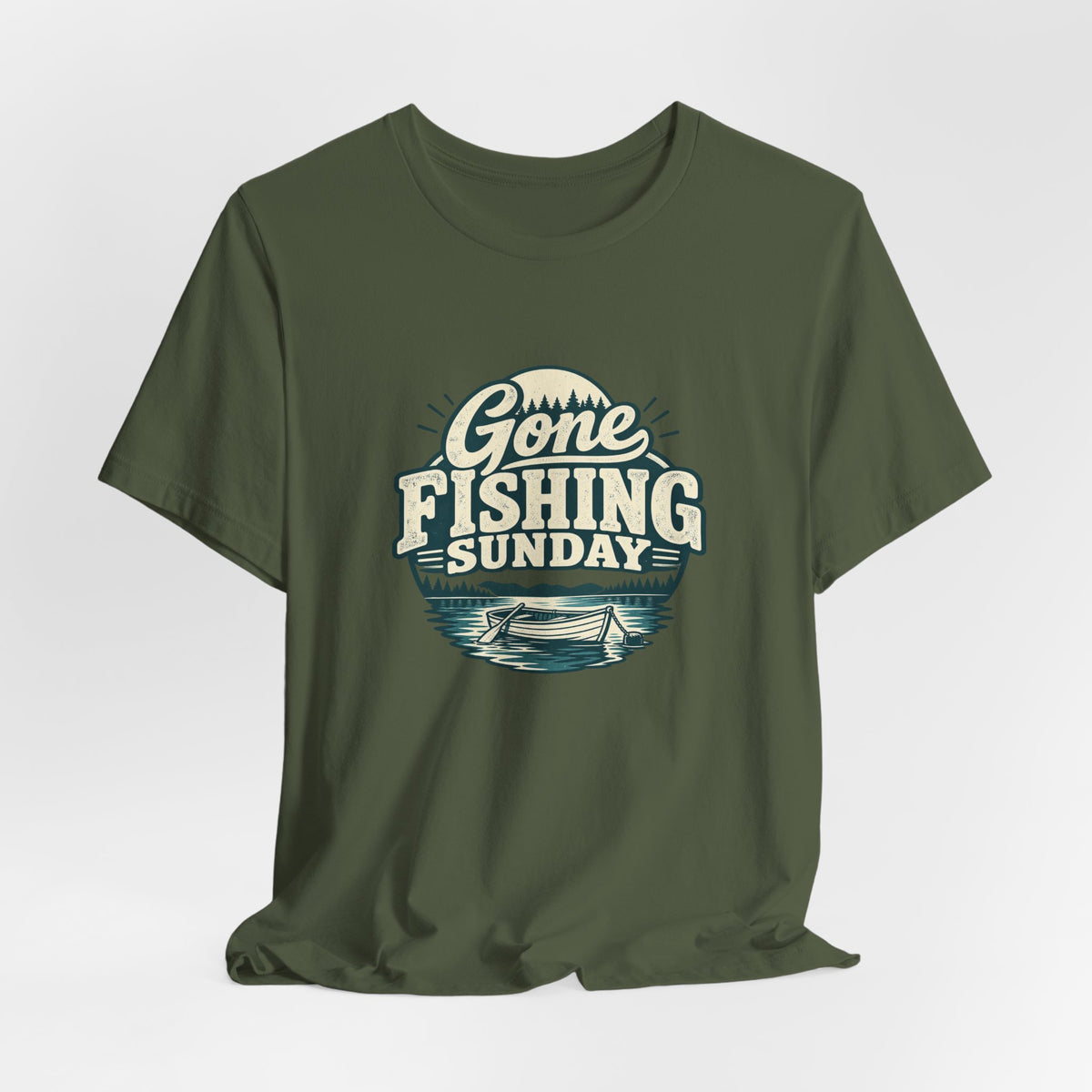Gone Fishing Sunday Tee