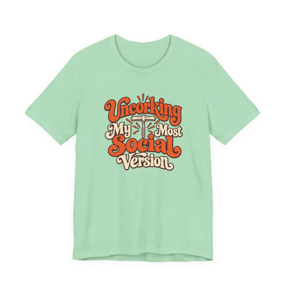 Social Version Wine Shirt