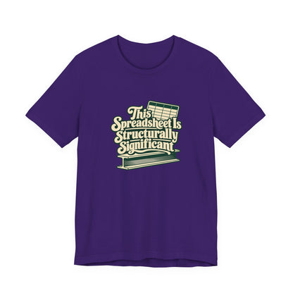 Spreadsheet Structural Support Tee