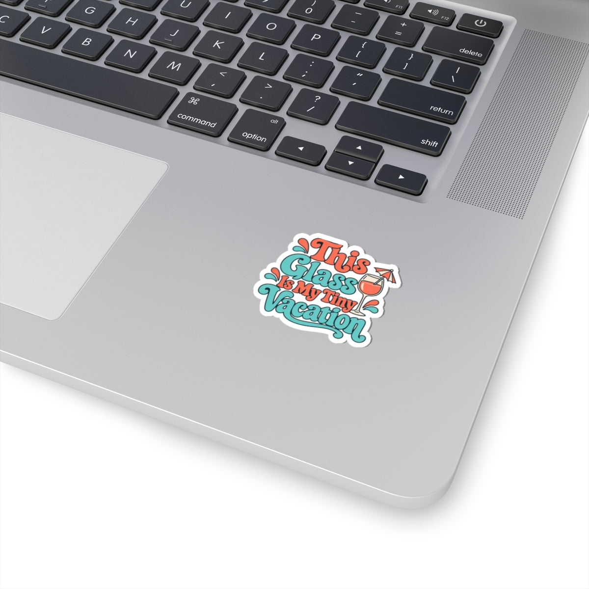 Tiny Vacation Wine Sticker