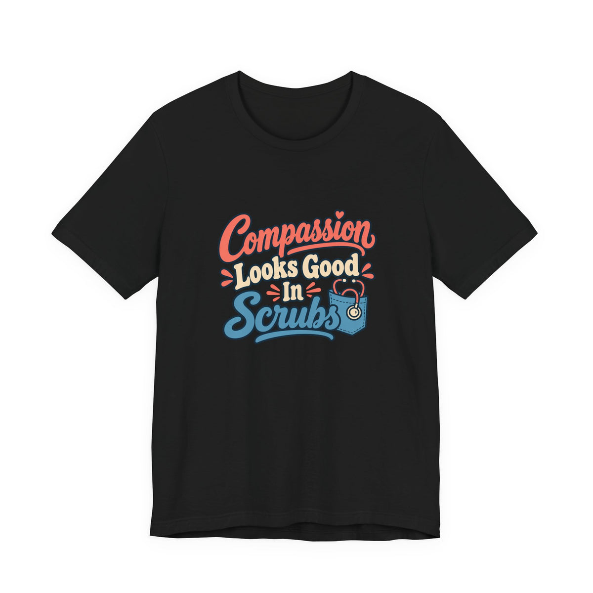 Compassion Wears Scrubs Vet Shirt