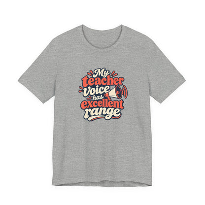 Teacher Voice Range Retro Shirt