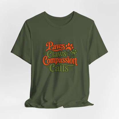Paws Claws Compassion Vet Tee