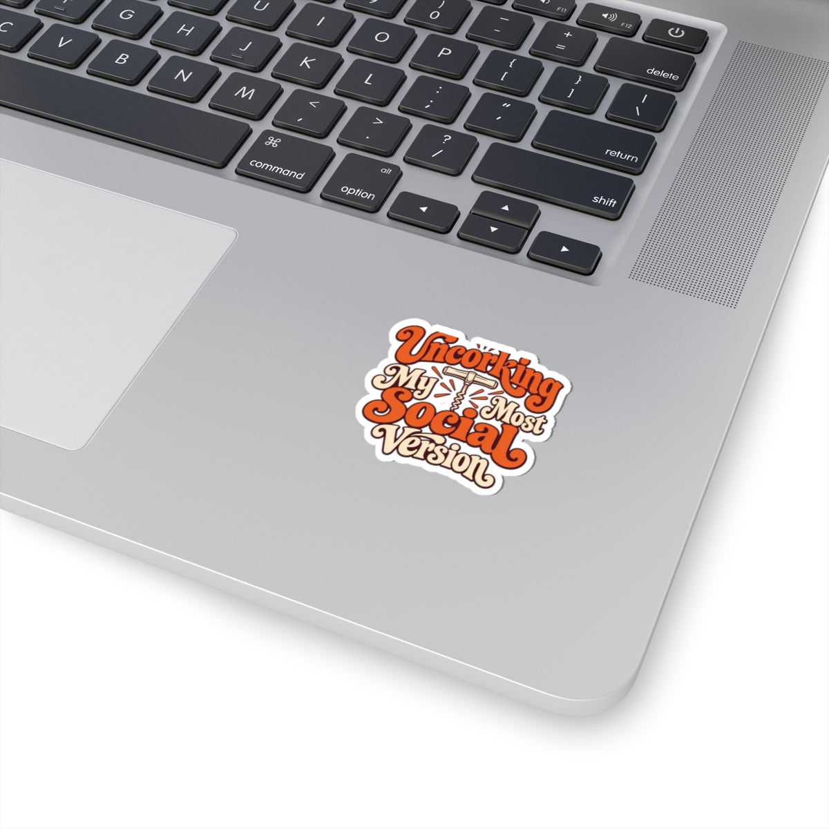 Social Version Wine Sticker