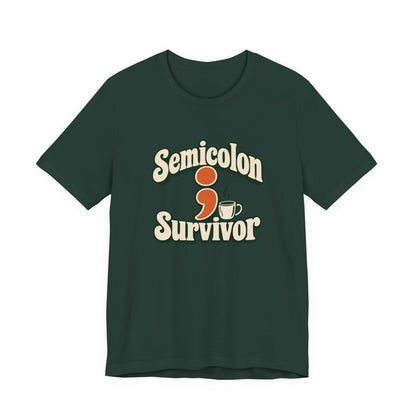 Semicolon Survivor Dev Tee