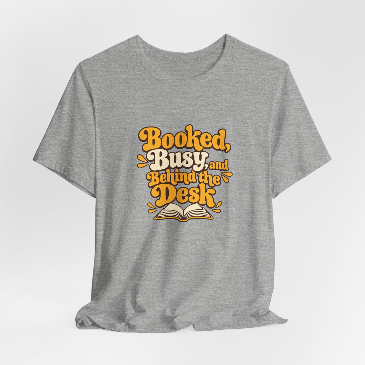 Booked And Busy Librarian Vintage Tee