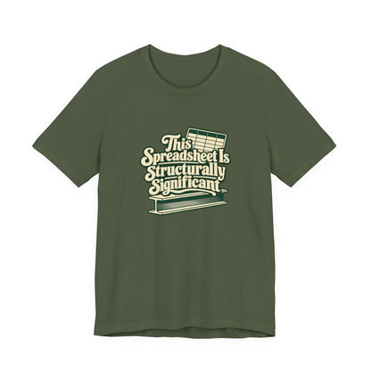 Spreadsheet Structural Support Tee