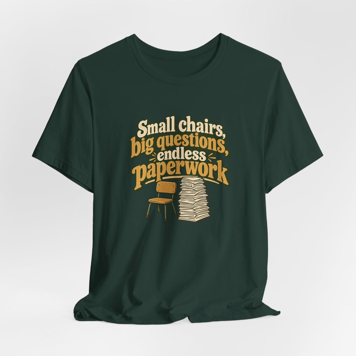 Small Chairs Big Questions Tee