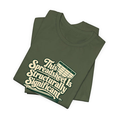 Spreadsheet Structural Support Tee