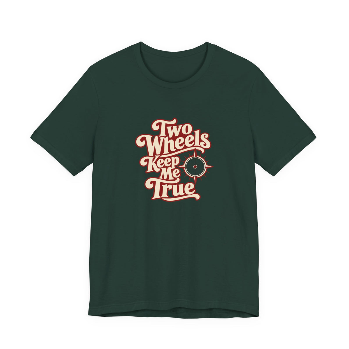 Two Wheels True North Rider Tee