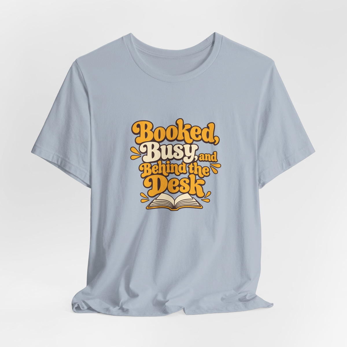 Booked And Busy Librarian Vintage Tee