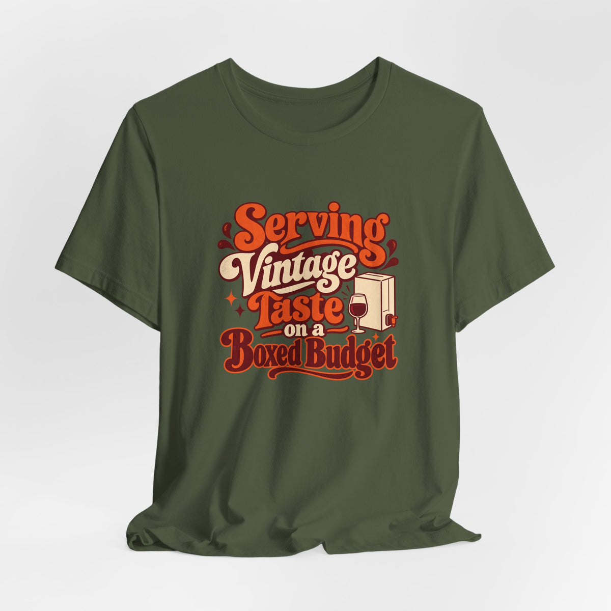 Boxed Budget Wine Tee