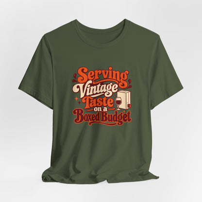 Boxed Budget Wine Tee