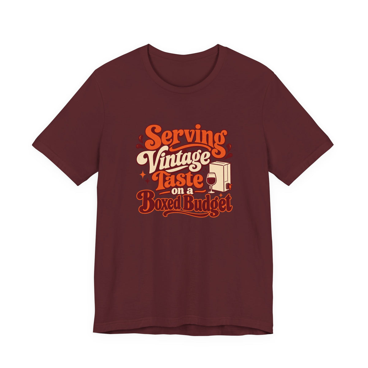 Boxed Budget Wine Tee