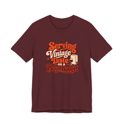 Boxed Budget Wine Tee