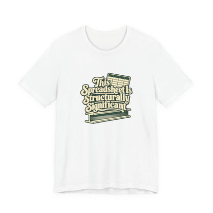 Spreadsheet Structural Support Tee