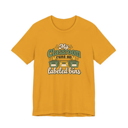 Labeled Bins Classroom Shirt