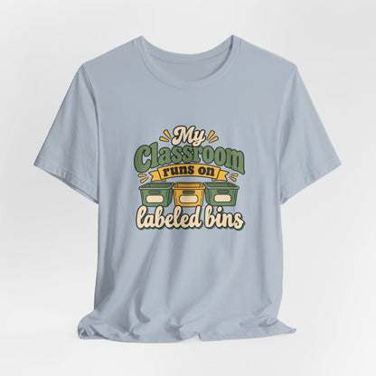 Labeled Bins Classroom Shirt