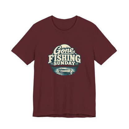 Gone Fishing Sunday Tee
