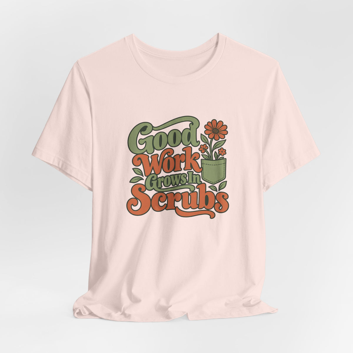Scrub Life Bloom Retro Tee