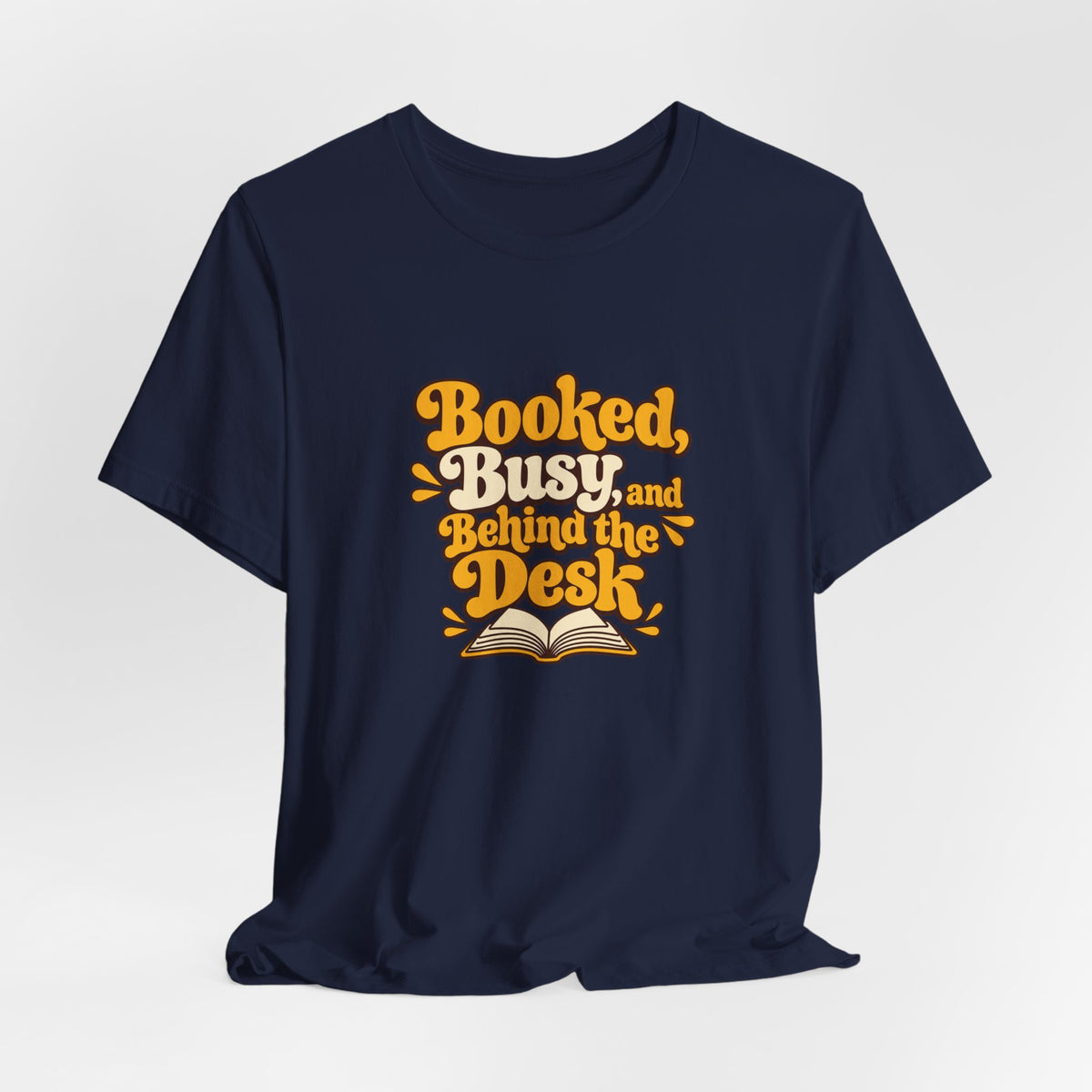 Booked And Busy Librarian Vintage Tee
