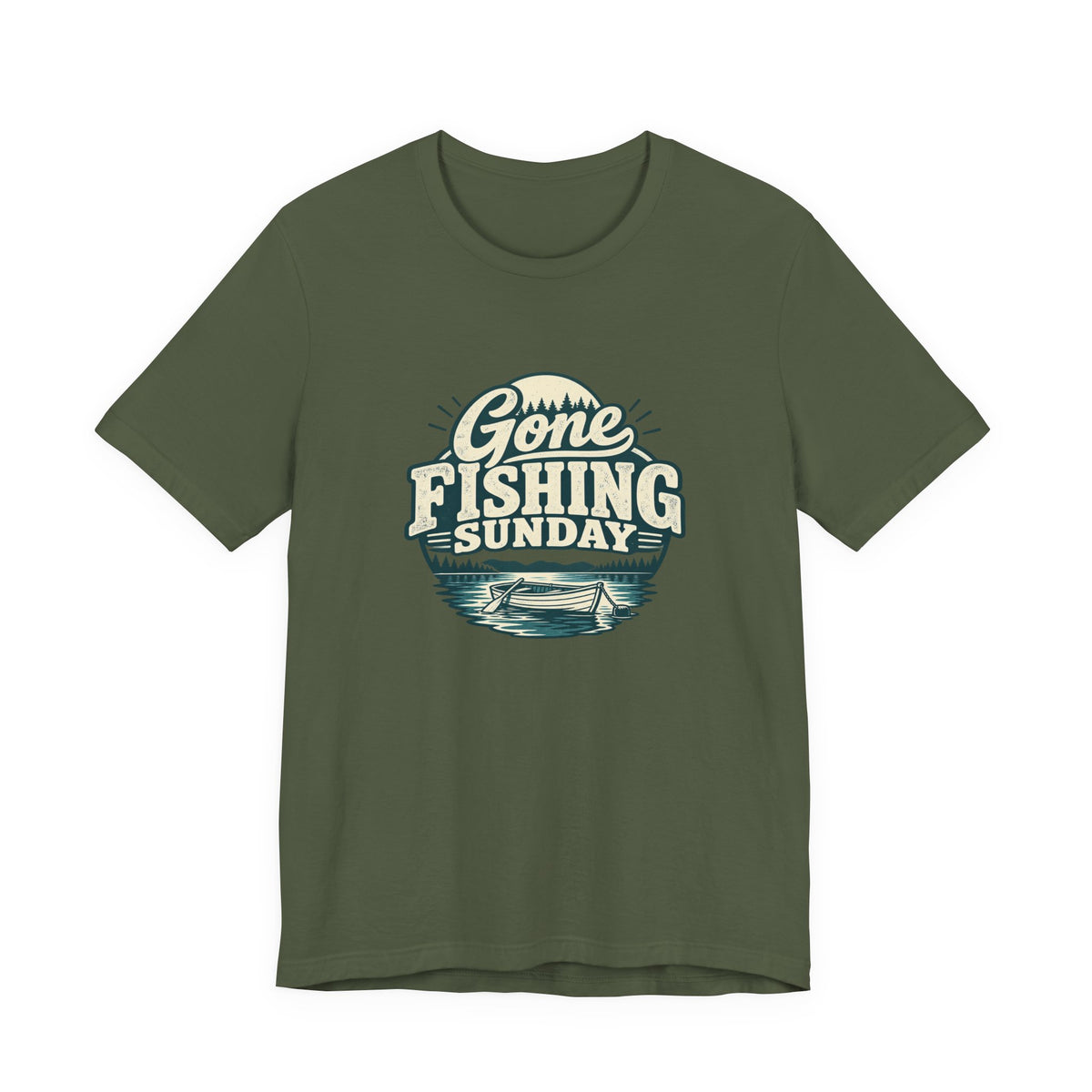 Gone Fishing Sunday Tee