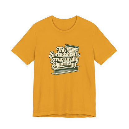 Spreadsheet Structural Support Tee