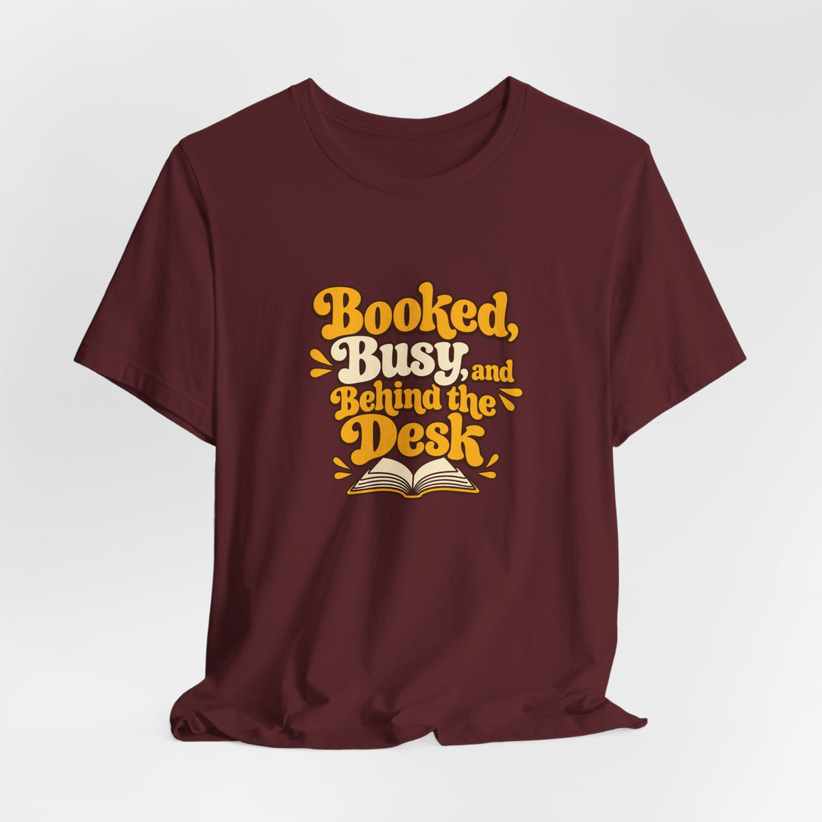 Booked And Busy Librarian Vintage Tee
