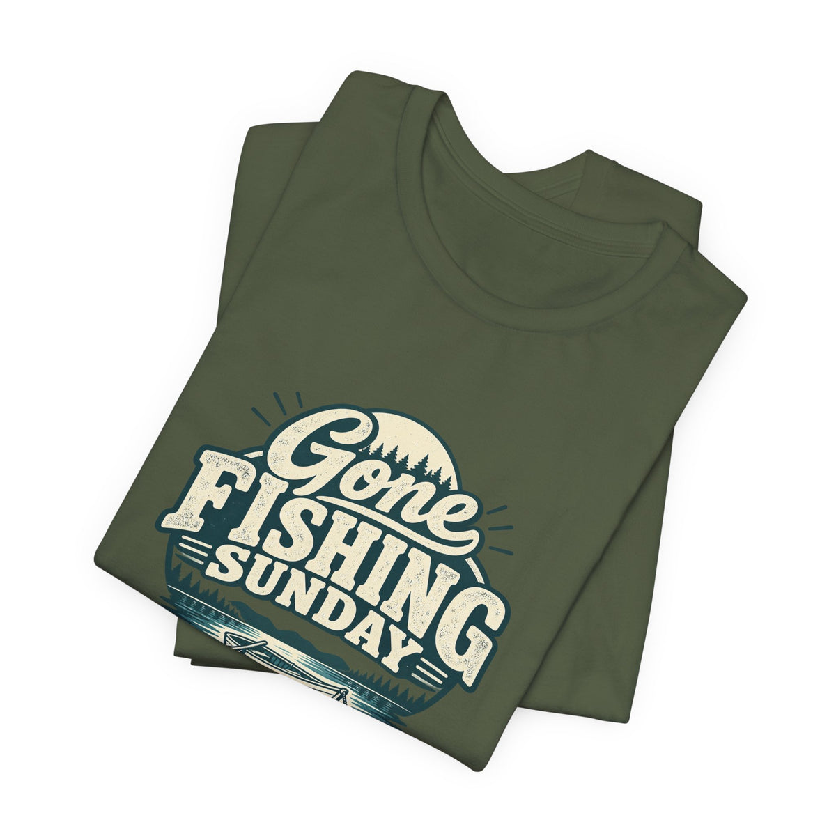 Gone Fishing Sunday Tee