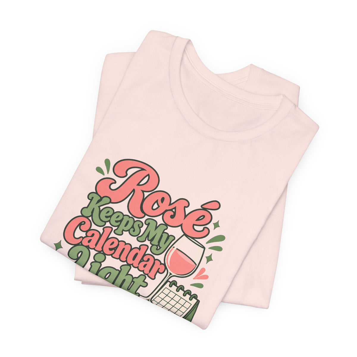 Rosé Calendar Retro Tee