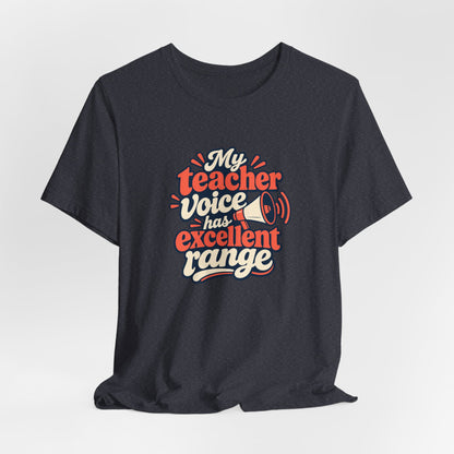 Teacher Voice Range Retro Shirt