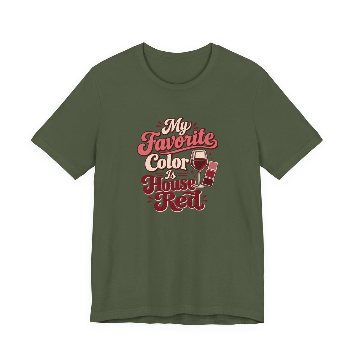 House Red Color Club Tee