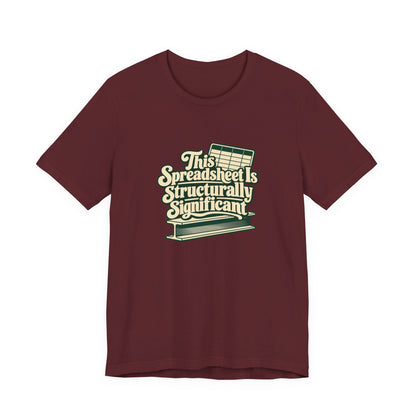 Spreadsheet Structural Support Tee