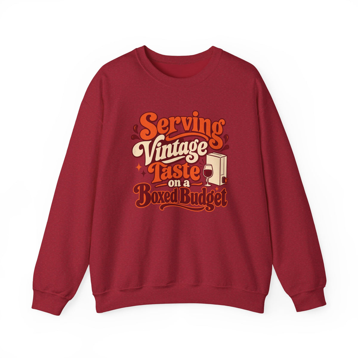 Boxed Budget Wine Sweatshirt