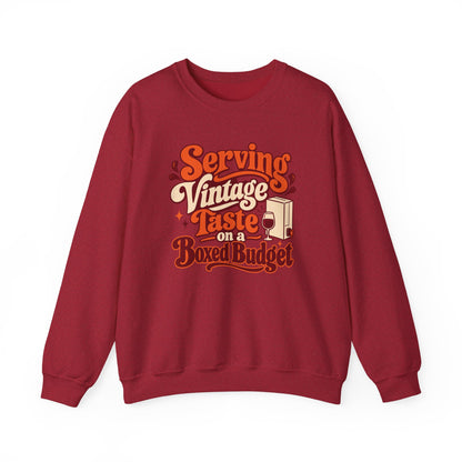 Boxed Budget Wine Sweatshirt