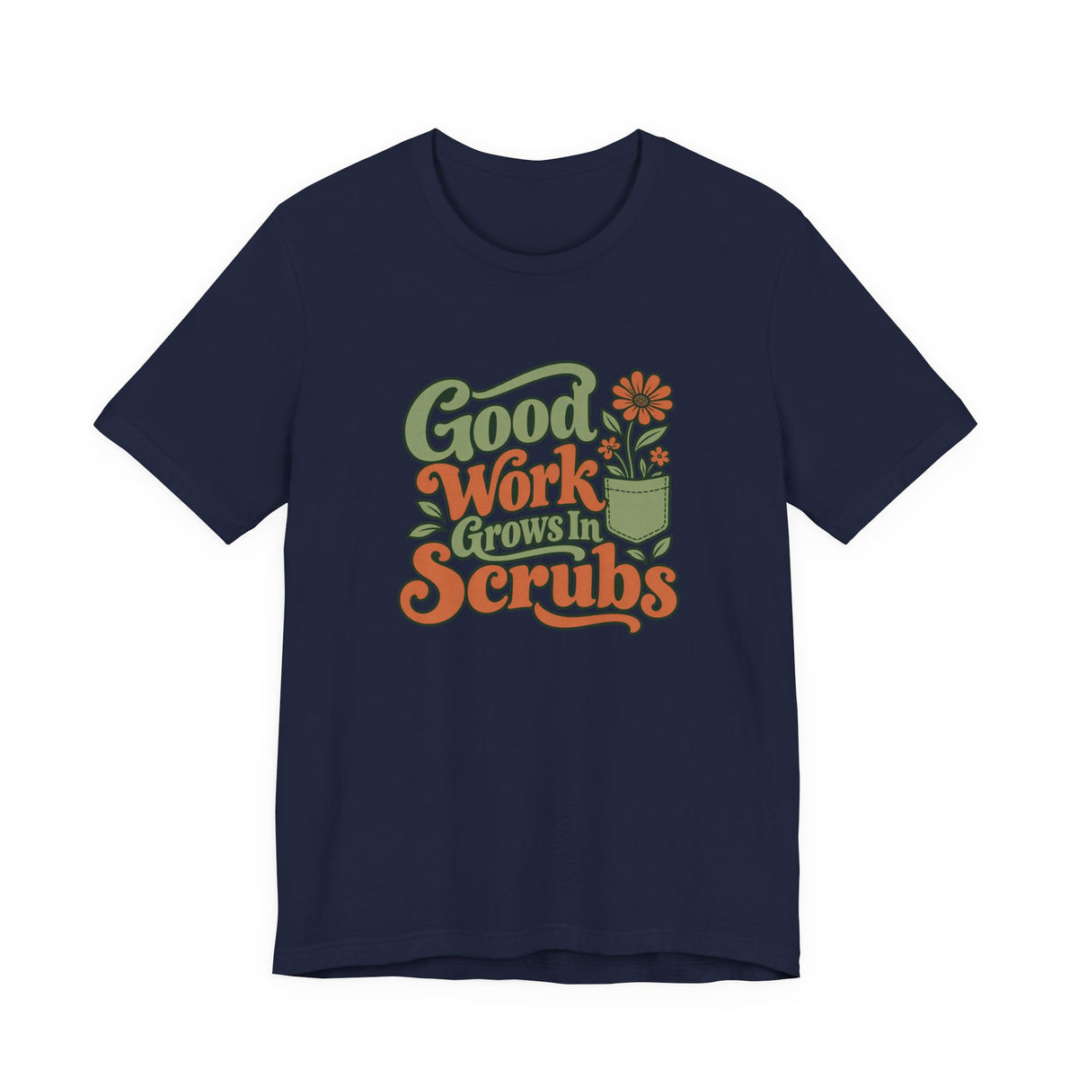 Scrub Life Bloom Retro Tee