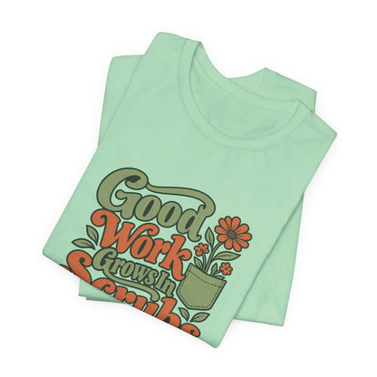Scrub Life Bloom Retro Tee