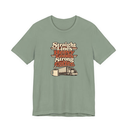 Trailer Lines Trucker Retro Tee