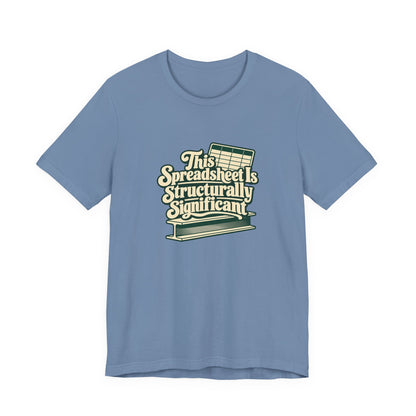 Spreadsheet Structural Support Tee