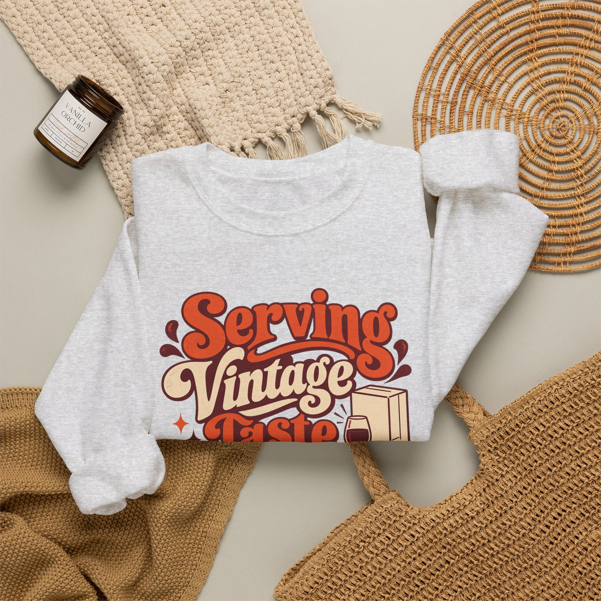 Boxed Budget Wine Sweatshirt