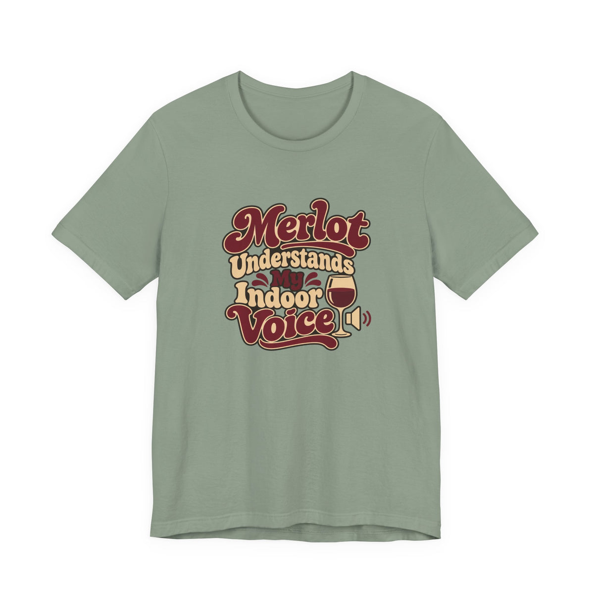 Merlot Indoor Voice Tee